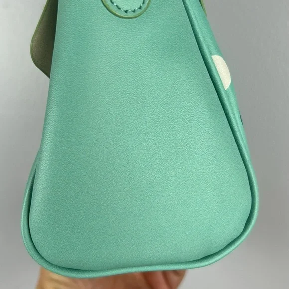 Cath Kidston Kids Retro Polka Dot Buckle Snap Closure Crossbody Bag Green Blue - Picture 8 of 14